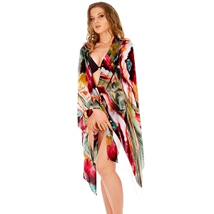 sameeha women39s georgette all over print pareo