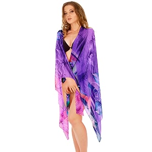 sameeha women39s georgette all over print pareo