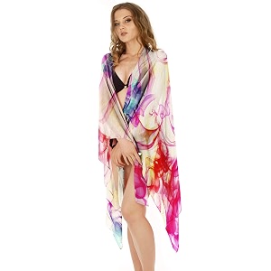 sameeha women39s georgette all over print pareo