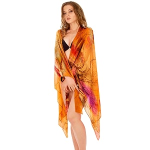 sameeha women39s georgette all over print pareo