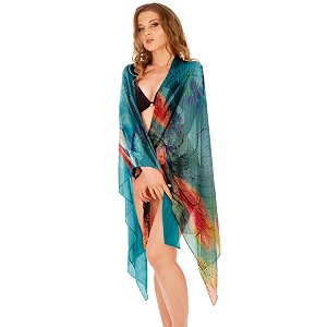 sameeha women39s georgette all over print pareo