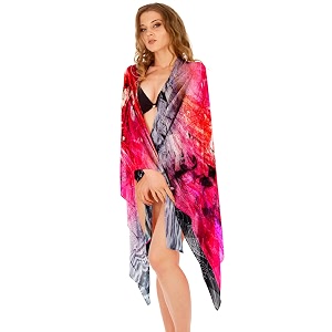 sameeha women39s georgette all over print pareo
