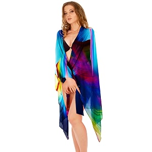 sameeha women39s georgette all over print pareo