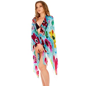 sameeha women39s georgette all over print pareo