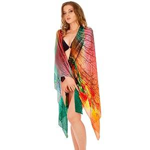 sameeha women39s georgette all over print pareo