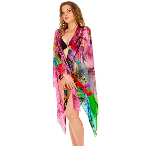 sameeha women39s georgette all over print pareo