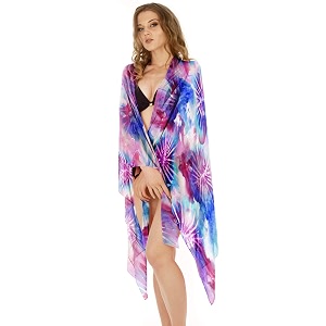 sameeha women39s georgette all over print pareo