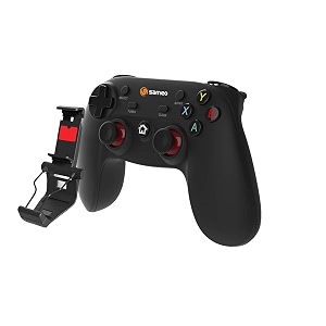 sameo sg27 wireless gaming controller gamepad with bluetooth connection technology and phone holder  hd precision joystick and trigger  best for pcps3android supports windows xp7810 black