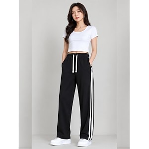 Samfor Womans Loose Fit Track Pants -