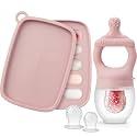 SAMiGO Baby Fruit Feeder Food Pacifier &amp; Freezer Popsicle Mold for Teething
