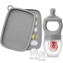 SAMiGO Baby Fruit Feeder Food Pacifier &amp; Freezer Popsicle Mold for Teething