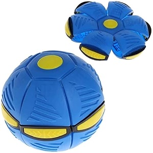 samip ufo ballinteractive flying saucer toypet trainingother outdoor magic game with super lighting play for fun deformed flying ball toy air hover football for kids magic ufo ball blue