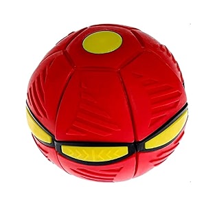 samip ufo ballinteractive flying saucer toy pet training other outdoor magic game with super lighting play for fun deformed flying ball toy air hover football for kids magic ufo ball red