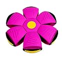 Samip UFO Ball/Interactive Flying Saucer Toy/Pet Training/Other Outdoor Magic Game with Super Lighting Play for Fun, Deformed Flying Ball Toy, Air Hover Football for Kids, Magic UFO Ball (Pink)