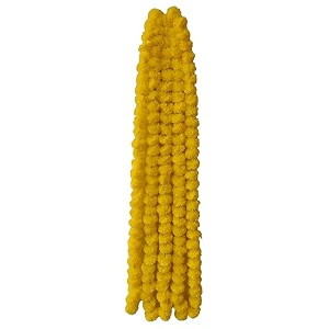 premium handmade marigold flower garland for decoration yellowpack of 10