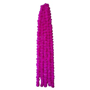 samjhi premium handmade marigold flower garland for decoration pink pack of 10