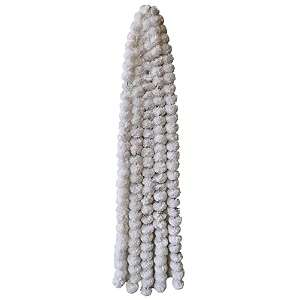 premium handmade marigold flower garland for decoration white pack of 2