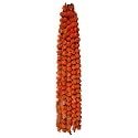 Premium Handmade Marigold Flower Garland with Ashoka Leaves for Decoration (Orange, Pack of 2)