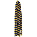 Premium Handmade Marigold Flower Garland for Decoration (Blue Yellow, Pack of 2)