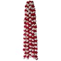 Premium Handmade Marigold Flower Garland for Decoration (Red White, Pack of 2)