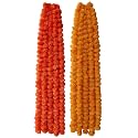 Premium Handmade Marigold Flower Garland for Decoration (Orange Pack of 5 + Golden Yellow Pack of 5)