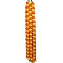 Premium Handmade Marigold Flower Garland for Decoration (Orange Yellow, Pack of 20)