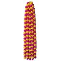 Premium Handmade Marigold Flower Garland for Decoration (Pink Yellow, Pack of 5)