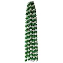 Premium Handmade Marigold Flower Garland for Decoration (White Green, Pack of 5)