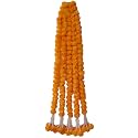 Premium Handmade Marigold Flower Garland with Latkan for Decoration (Golden Yellow, Pack of 5)