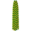 Premium Handmade Marigold Flower Garland for Decoration (Green Yellow, Pack of 5)