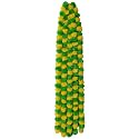 Premium Handmade Marigold Flower Garland for Decoration (Green Yellow, Pack of 10)