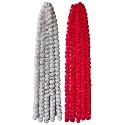 Premium Handmade Marigold Flower Garland for Decoration (White Pack of 10 + Red Pack of 10)