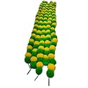 Premium Handmade Marigold Flower Garland for Decoration (Green Yellow, Pack of 20)