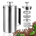 French Press 21 oz, Stainless Steel Coffee Press, Camping &amp; Home