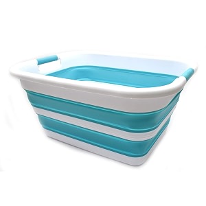 SAMMART 41L10.8 gallon Collapsible Plastic Laundry Basket-Foldable