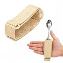 Sammons Preston Utensil Holder for Neuropathy, Universal Hand Strap for Holding Utensils, Eating Assistance Cuff for Weak Grip & Limited Mobility, Size SmallMedium Measures 3" - 4" Across Knuckles