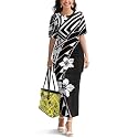 Samoa Puletasi Dress for Women Polynesian Top and Maxi Skirt Sets