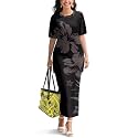 Samoa Puletasi Dress for Women Polynesian Top and Maxi Skirt Sets