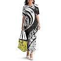 Samoa Puletasi Dress for Women Polynesian Top and Maxi Skirt Sets