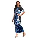 Samoa Puletasi Dress for Women Polynesian Top and Maxi Skirt Sets