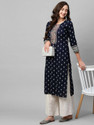 SAMOTA CREATION Women Printed Straight Kurta