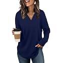 Sampeel Hoodies for Women Trendy Fall Fashion 2026 V Neck Oversized Sweatshirt Plus Size Tops Clothes