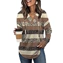 Sampeel Hoodies for Women Trendy Fall Fashion 2026 V Neck Oversized Sweatshirt Plus Size Tops Clothes