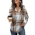 Sampeel Hoodies for Women Trendy Fall Fashion 2026 V Neck Oversized Sweatshirt Plus Size Tops Clothes