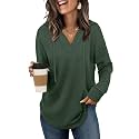 Sampeel Hoodies for Women Trendy Fall Fashion 2026 V Neck Oversized Sweatshirt Plus Size Tops Clothes