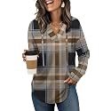 Sampeel Hoodies for Women Trendy Fall Fashion 2026 V Neck Oversized Sweatshirt Plus Size Tops Clothes