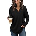 Sampeel Hoodies for Women Trendy Fall Fashion 2026 V Neck Oversized Sweatshirt Plus Size Tops Clothes