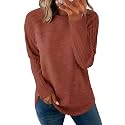 Sampeel Sweatshirt for Women Long Sleeve Shirts Crewneck Sweaters Fall Fashion Outfits 2025 Trendy Tunic Tops Plus Size