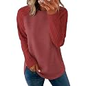 Sampeel Sweatshirt for Women Long Sleeve Shirts Crewneck Sweaters Fall Fashion Outfits 2025 Trendy Tunic Tops Plus Size