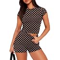 Sampeel Womens Two Piece Lounge Sets Casual Summer Outfits 2 Piece Short Matching Clothing Set